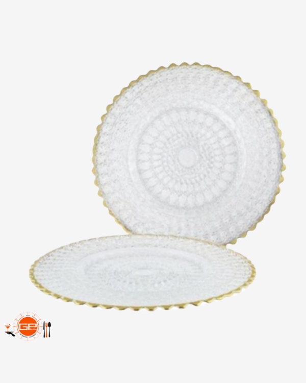 Piattino filo oro Helios Ø16 cm