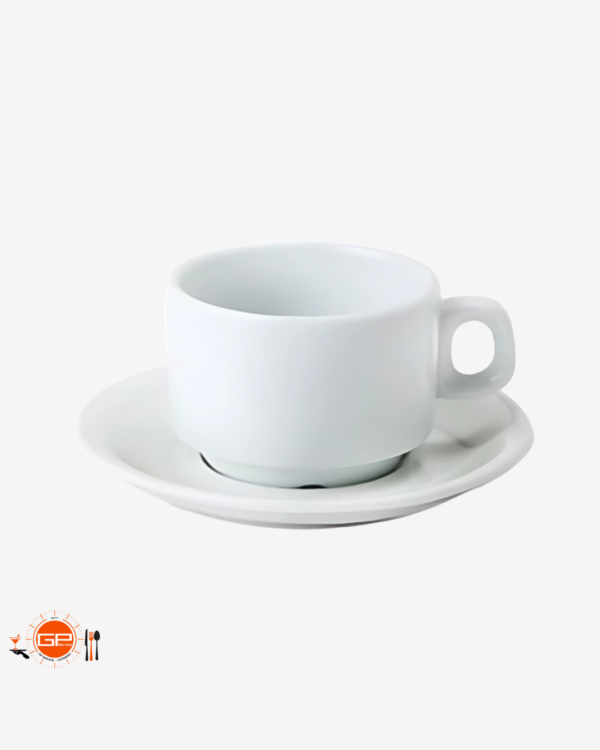 Tazza caffè Basic Pluscon piattino